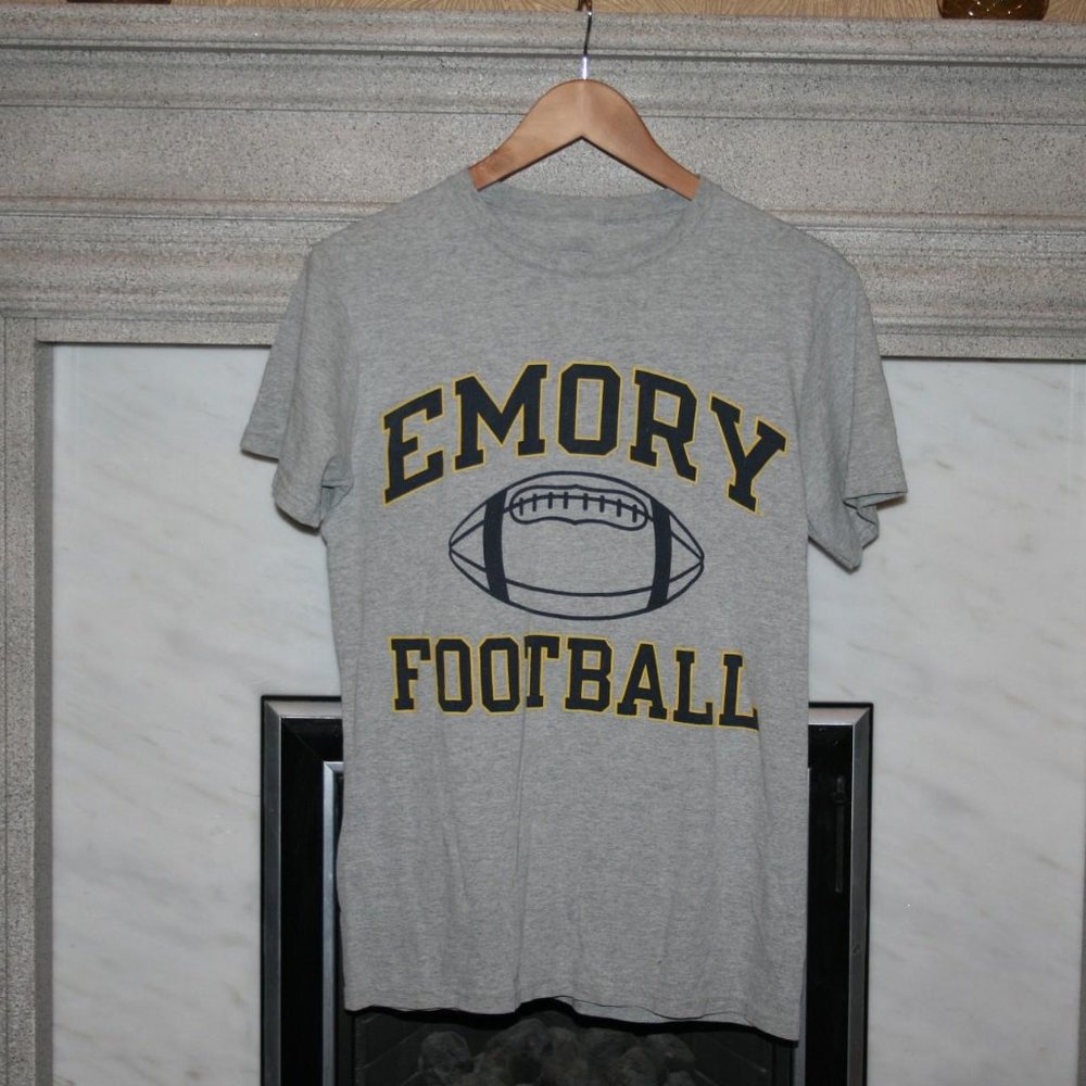 Emory Football shirt collection tee university college shirt tee